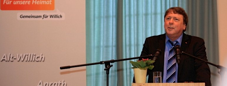 Uwe Schummer beim Neujahrsempfang der Wilicher CDU.